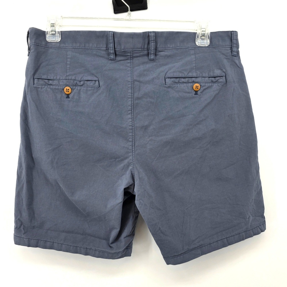 Johnnie-O Mens Slate Blue Grey Pima Cotton Blend Chino Shorts Size 36 Golf - Picture 3 of 7